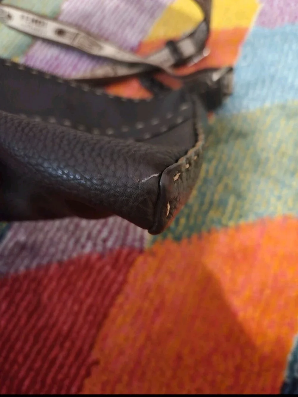 FENDI Vintage Selleria Brown Pebbled Leather Crossbody Messenger Shoulder Bag